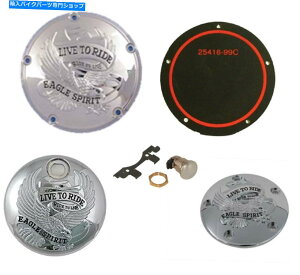 Engine Covers Chrome Live5 PCɏBGWJo[ZbgcCJ'99/up '16/upc[O Chrome LIVE TO RIDE 5 pc. Engine Cover Set Twin Cam '99/Up EXCEPT e16/Up Touring