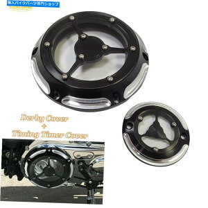 Engine Covers �N�������C�u�Ńu���b�N�C�O�j�b�V�����^�C�~���O�^�C�}�[�J�o�[�n�[���[�X�|�[�c�X�^�[�̃J�o�[ Black with Chrome Live To Ride Ignition Timing Timer Cover for Harley Sportster�y���s�A���i�z