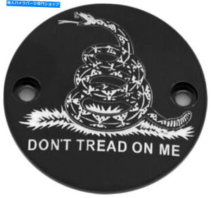 Engine Covers ubNgbh^C}[|CǵAJX^patr08-63bgJo[܂ Black Don't Tread Timer Points Cover Custom Engraving PATR08-63BG