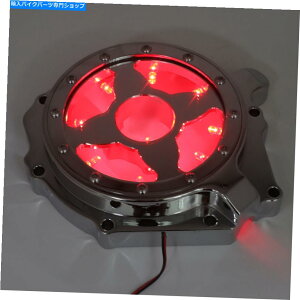 Engine Covers �z���_��LED�G���W���X�e�[�^�[�J�o�[04-07 CBR1000RR/ 04-14 CB 1000RR Chrome W/ RED LED Engine Stator Cover For Honda 04-07 CBR1000RR/ 04-14 CB 1000RR Chrome W/Red�y���s�A���i�z