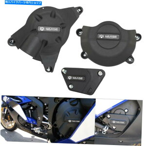 Engine Covers �u���b�N�G���W���P�[�X�J�o�[�K�[�h�N���b�V���ی샄�}�nYZF R6 2006-2021�̂��߂̃Z�b�g Black Engine Case Cover Guard Crash Protection Set For YAMAHA YZF R6 2006-2021�y���s�A���i�z