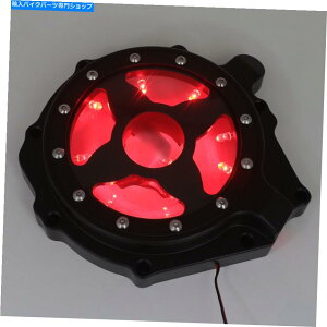 Engine Covers �z���_�̐Ԃ�LED�G���W���X�e�[�^�[�J�o�[04-07 CBR1000RR/ 04-14 CB 1000RR�u���b�N W/Red LED Engine Stator Cover For Honda 04-07 CBR1000RR/ 04-14 CB 1000RR Black�y���s�A���i�z