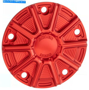 Engine Covers �A�[�����l�X10�Q�[�W�|�C���g�J�o�[�A1999�N����2017�N�̃��b�h�A�m�n�[���[�c�C���J��700-030 Arlen Ness 10-Gauge Points Cover, Red Ano for 1999-2017 Harley Twin Cam 700-030