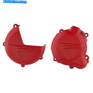 Engine Covers �|���X�|�[�g���b�h�N���b�`�C�O�j�b�V�����J�o�[�K�[�h�v���e�N�^�[�L�b�g�K�X�K�X�K�XEC300 2017-2020 Polisport Red Clutch Ignition Cover Guard Protector Kit GAS GAS EC300 2017-2020�y���s�A���i�z