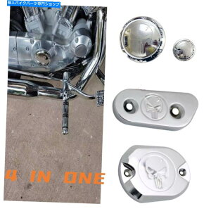 Engine Covers �V���o�[�X�J���G���W���_�[�r�[�^�C�}�[�J�o�[�n�[���[�X�|�[�c�X�^�[XL 883 1200 IRO Silver Skull Engine Derby Timer Cover Sets For Harley Sportster XL 883 1200 Iro�y���s�A���i�z
