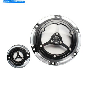 Engine Covers 6�z�[���N�����e�B�_�[�r�[�^�C�~���O�^�C�}�[�J�o�[H-D XL XR���f�� 6 Holes Clarity Derby Timing Timer Covers For H-D XL XR Models�y���s�A���i�z