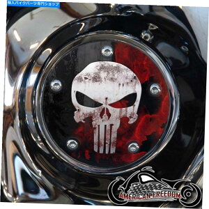 Engine Covers �n�[���[�f�r�b�h�\���^�C�~���O�J�o�[�r�b�O�c�C���J���A�~���E�H�[�L�[8�A�X�|�[�c�X�^�[�p�j�b�V���[�X�J�� HARLEY DAVIDSON TIMING COVER BIG TWIN CAM, MILWAUKEE 8, SPORTSTER PUNISHER SKULL�y��