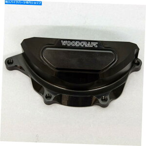 Engine Covers }n2016-2021 XSR 900؍HGWXe[^[Jo[veN^[ - ubNv[g YAMAHA 2016-2021 XSR 900 WOODCRAFT ENGINE STATOR COVER PROTECTOR - BLACK PLATE