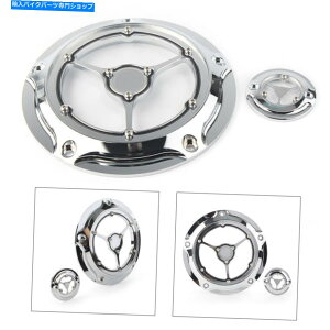 Engine Covers n[[cA[2016ÑNeB_[r[^C}[^C~ONAJo[N For Harley Touring 2016-Up Clarity Derby & Timer Timing Clear Covers Chrome