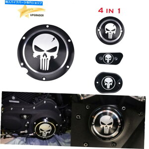 Engine Covers 4 Harley Sportster Iron XL 883 1200 48�̃X�J���G���W���_�[�r�[�^�C�~���O�^�C�}�[�J�o�[ 4 Skull Engine Derby Timing Timer Cover For Harley Sportster Iron XL 883 1200 48�y���s�A���i�z