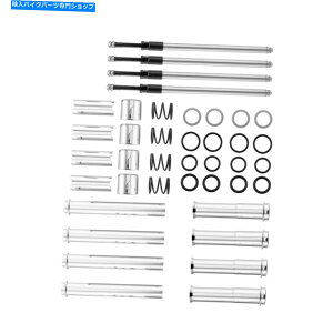 Engine Covers Chrome�����\�ȃv�b�V�����b�h�`���[�u�J�o�[2017-Up Harley Touring Softail M8�p�L�b�g Chrome Adjustable Pushrods Tube Covers Kit For 2017-UP Harley Touring Softail M8�y���s�A���i�z