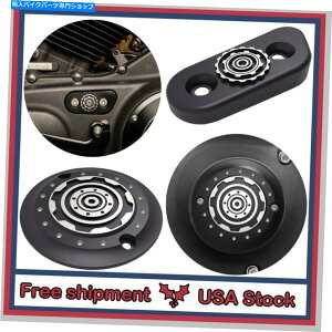 Engine Covers �^�C�}�[�_�[�r�[�J�o�[�����J�o�[�Z�b�g�t�B�b�gH -D -19 XL�X�}�b�V���O�M�A�R���g���X�g�J�b�g Timer Derby Cover Inspection Cover Set Fit H-D -19 XL Smashing Gear Contrast Cut�y���s�A���i�z