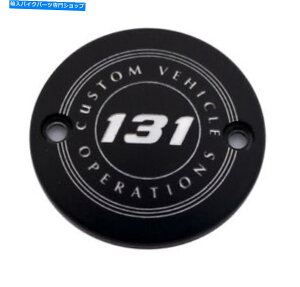 Engine Covers Black 131 CVO^C}[|CǵAJX^131-09-63bgJo[Ă܂ Black 131 CVO Timer Points Cover Custom Engraving 131-09-63BG