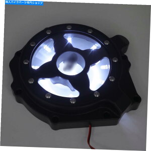 Engine Covers �z���_�̃G���W���X�e�[�^�[�J�o�[�t���z���C�gLED 04-07 CBR1000RR/ 04-14 CB 1000RR BLAC Engine Stator Cover W/ White LED For Honda 04-07 CBR1000RR/ 04-14 CB 1000RR Blac�y���s�A���i�z