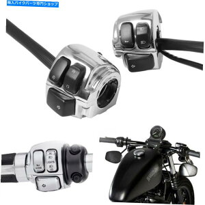 Switches Chrome1 "nho[Rg[XCb`+n[[X|[cX^[XLɓKC[n[lXtBbg Chrome 1" Handlebar Control Switches+ Wiring Harness Fit For Harley Sportster XL