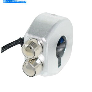 Switches 7/8 "22mmA~jECNCI[goCXCb`nho[}EgXCb`XCo[ 7/8" 22mm Aluminum Alloy CNC Motorcycle Switches Handlebar Mount Switch Sliver