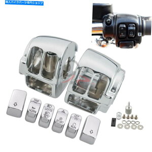 Switches �n�[���[�̃��[�^�[�o�C�N�X�C�b�`�n�E�W���O�J�o�[�Z�b�g Motorbike Switch Housing Cover Set For Harley Sportster VRod Softail Dyna Deluxe�y���s�A���i�z