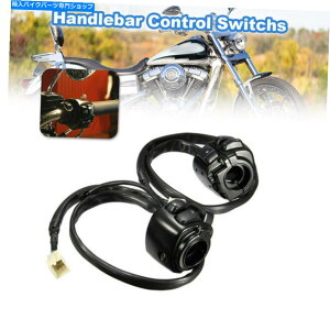 Switches 1 "nhXCb`C[LbgI[goCubN25mmn[[\tgAC_CiɃtBbg 1" Handlebar Switch Wiring Kit Motorcycle Black 25mm Fit For Harley Softail Dyna