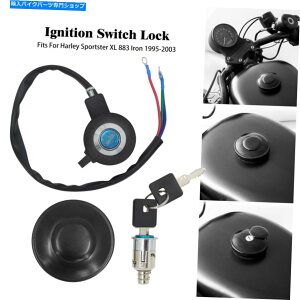 Switches COjbVXCb`bN +L[ +t[KXLbvJo[Zbgn[[X|[cX^[95-03ɃtBbg Ignition Switch Lock+Keys +Fule Gas Cap Cover Set Fit For Harley Sportster 95-03