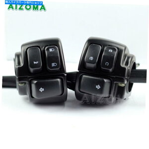 Switches Alu Black 1 "\tgAC̃nho[Rg[XCb`Dyna Sportster v-Rod Alu Black 1" Handle Bar Control Switch For Softail Dyna Sportster V-Rod
