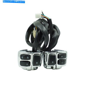 Switches LR 1 "nho[Rg[XCb` +n[[\tgAC̃C[n[lX96-10 L&R 1" Handlebar Control Switches + Wiring Harness For Harley Softail 96-10