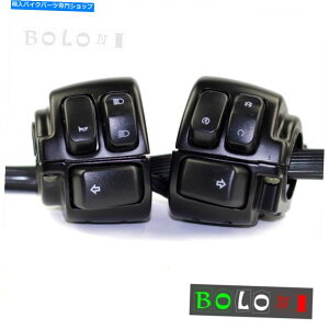 Switches n[[̃ubNnho[Rg[XCb`1 "o[XiX|[cX^[\tgAC1996-12 Black Handlebar Control Switch For Harley 1" Bars Dyna Sportster Softail 1996-12