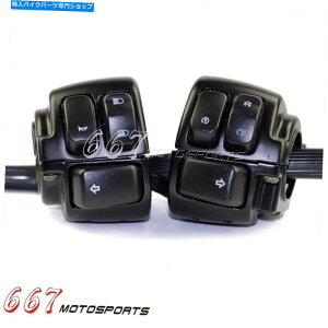 Switches 1 "ハンドルベルコントロールスイッチ +ハーレースポーツスターダイナソフトアイル1996-12の配線 1" Handlebar Control Switches + Wiring For Harley Sportster Dyna Softail 1996-12