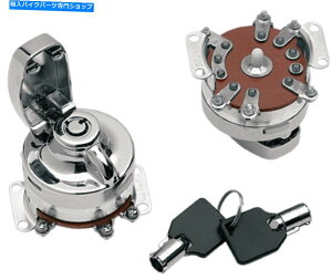 Switches hbOXyVeB6|[COjbVXCb`EhL[Nn[[\tgAC198 Drag Specialties 6 Pole Ignition Switch Round Key Chrome for Harley Softail 198