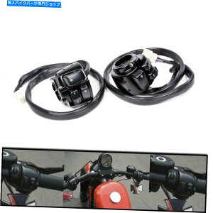 Switches yAI[goC1 "nho[Rg[XCb`ubN +C[n[lXn[[ Pair Motorcycle 1" Handlebar Control Switches Black + Wiring Harness For Harley