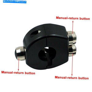 Switches 7/8 22mm�I�[�g�o�C�n���h���o�[�u���b�N�X�C�b�`�Z���t���b�` /���[�����^���[�{�^���V�K 7/8 22MM Motorcycle Handlebar Black Switch Self Latch / Momentary Button New�y���s�A���i�z