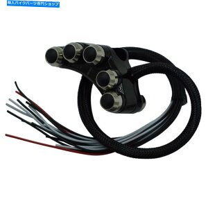 Switches CNCA~jEI[goC7/8 "22mmnhXCb`R{7{^jo[T12V CNC Aluminum Motorcycle 7/8" 22mm Handlebar Switch Combo 7 Button Universal 12V