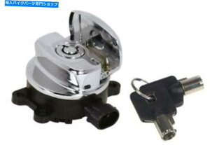 Switches Mid USA 15019 Chrome Side Hinge Ignition Switch HarleySoftail Road King FXDWG Mid USA 15019 Chrome Side Hinge Ignition Switch Harley Softail Road King FXDWG