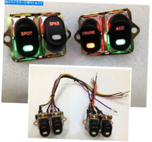 Switches Harley FlhtcuitFAOXCb`LbgbJ[X^CubN70271-98 V-Twin 32-7014 Y1 Harley FLHTCUI Fairing Switch Kit Rocker Style Black 70271-98 V-Twin 32-7014 Y1