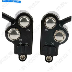 Switches I[goC1 "nho[LXCb`COjbVX^[g^[Mz[{^ Black Motorcycle 1" Handlebar Kill Switch Ignition Start Turn Signal Horn Button