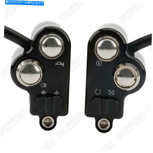 Switches I[goC1 "nho[LXCb`COjbVX^[g^[Mz[{^ Black Motorcycle 1" Handlebar Kill Switch Ignition Start Turn Signal Horn Button