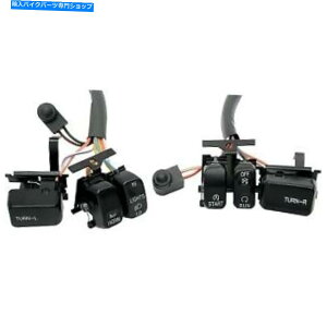 Switches hbOXyVeB0616-0054 96-13̃ubNXCb`LbgrbOcCX|[cX^[ Drag Specialties 0616-0054 Black Switch Kit for 96-13 Big Twin & Sportster