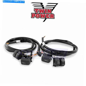 Switches 2007年から2009年のツインパワーハンドルバースイッチキットハーレーデビッドソンFLHTエレクトラニューヨーク Twin Power Handlebar Switch Kit for 2007-2009 Harley Davidson FLHT Electra ny