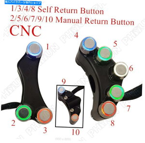 Switches yAI[goC22mmnho[XCb`wbhCgtHOvz[Rg[LED{^ Pair Motorcycle 22mm Handlebar Switch Headlight Fog Lamp Horn Control LED Button