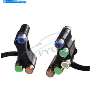 Switches +Enho[}EgXCb`wbhCgz[X^[gƖLEDXCb`22mm Left+Right Handlebar Mount Switch Headlight Horn Start Lighting LED Switch 22mm