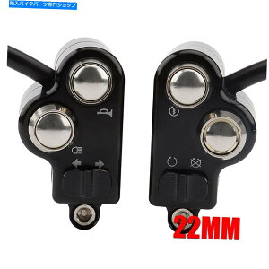Switches 2x 22mm���[�^�[�T�C�N���n���h���X�C�b�`�L���X�^�[�g�^�[���M���z�[���n�C�ƃ��[�r�[�� 2x 22mm Motorcycle Handlebar Switch Kill Start Turn Signal Horn High & Low-Beam�y���s�A���i�z