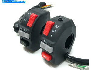 Switches 22mm 7/8�C���`�n���h���o�[�p�̃o�C�N�X�C�b�`�X�C�b�`�M�A�X�C�b�`�N���X�^�[�L�b�g Motorbike Switches Switchgear Switch Cluster Kit for 22mm 7/8 inch Handlebars�y���s�A���i�z