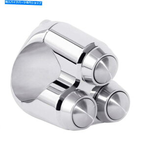 Switches Motone�g���v���}�C�N���X�C�b�`�o�C�N�{�^���n�E�W���O-1 "�n���h���o�[�N���� Motone Triple Micro Switch Motorbike Button Housing - 1" Handlebar Chrome