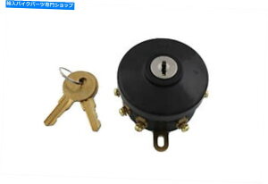 Switches v�c�C���ɂ��n�[���[�f�r�b�h�\����2�̃L�[����������v���J�C���f�B�A���C�O�j�b�V�����X�C�b�` Replica Indian Ignition Switch with 2 Keys for Harley Davidson by V-Twin