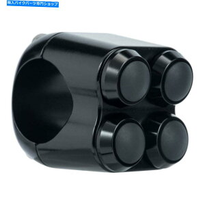 Switches Motone Quad Micro Switch{^nEWO - 1C`nho[ - ubN Motone The Quad Micro Switch Button Housing - One Inch Handlebar - Black