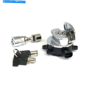 Switches COjbVoZbgXeAObNChromeFLHR/C[hLOFLSTF/S/C\tgAC Ignition Barrel Set Steering Lock Chrome FLHR/C Road-King FLSTF / S/C Softail