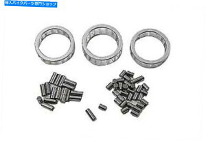 Crankshafts v�c�C���ɂ��n�[���[�f�r�b�h�\���̃P�[�W�ŃZ�b�g���ꂽ�R�l�N�e�B���O���b�h���[���[�x�A�����O�Z�b�g Connecting Rod Roller Bearing Set with Cages for Harley Davidson by V-Twin�y���s�A���i�z