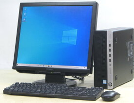デスクトップパソコン 中古 エイチピー プロデスク HP Prodesk 600 G3 SFF 6700 19インチ 19型 液晶 モニター セット Corei7 中古パソコン 【中古】