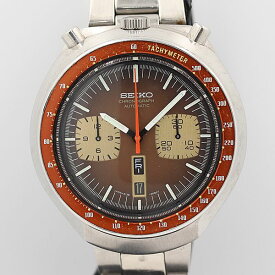 デッドストック級 稼働 良品 セイコー 6138-0040 クロノ デイデイト AT/自動巻 ブロンズ文字盤 メンズ腕時計 OGH 5858ABC2360600