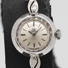 デッドストック級 手巻き オメガ シルバー文字盤 レディース腕時計 KOR 1550ABC0561300
