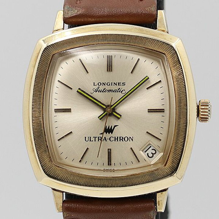 楽天市場】デッドストック級 箱付 稼働 ロンジン ウルトラクロン 14K 